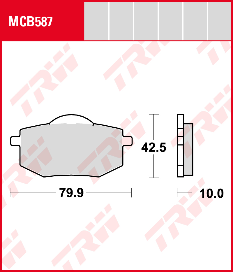 TRW Jarrupalat Allround eteen Yamaha XV 400 Virago 1988-ym. (MCB587) - Image 2
