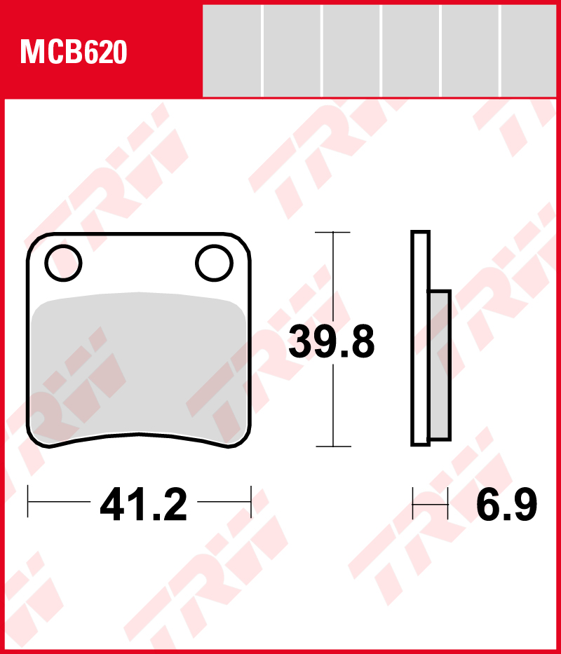 TRW Jarrupalat Allround taakse Polaris 250 Trail Boss 1988-1990 (MCB620) - Image 2