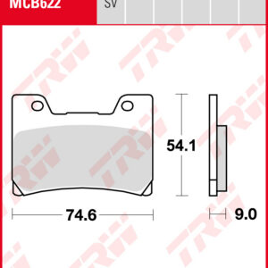TRW Jarrupalat Allround eteen Yamaha FZR 500 1990-1993 ym. (MCB622)