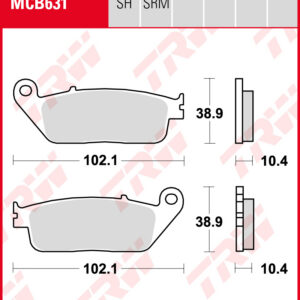 TRW Jarrupalat Allround eteen/taakse Honda CBR 1000 F 1990-1992 ym. (MCB631)