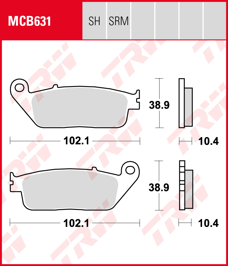 TRW Jarrupalat Allround eteen/taakse Honda CBR 1000 F 1990-1992 ym. (MCB631)
