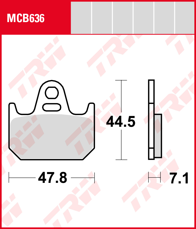 TRW Jarrupalat Allround taakse Yamaha TZ 250 1990-1995 ym. (MCB636) - Image 2