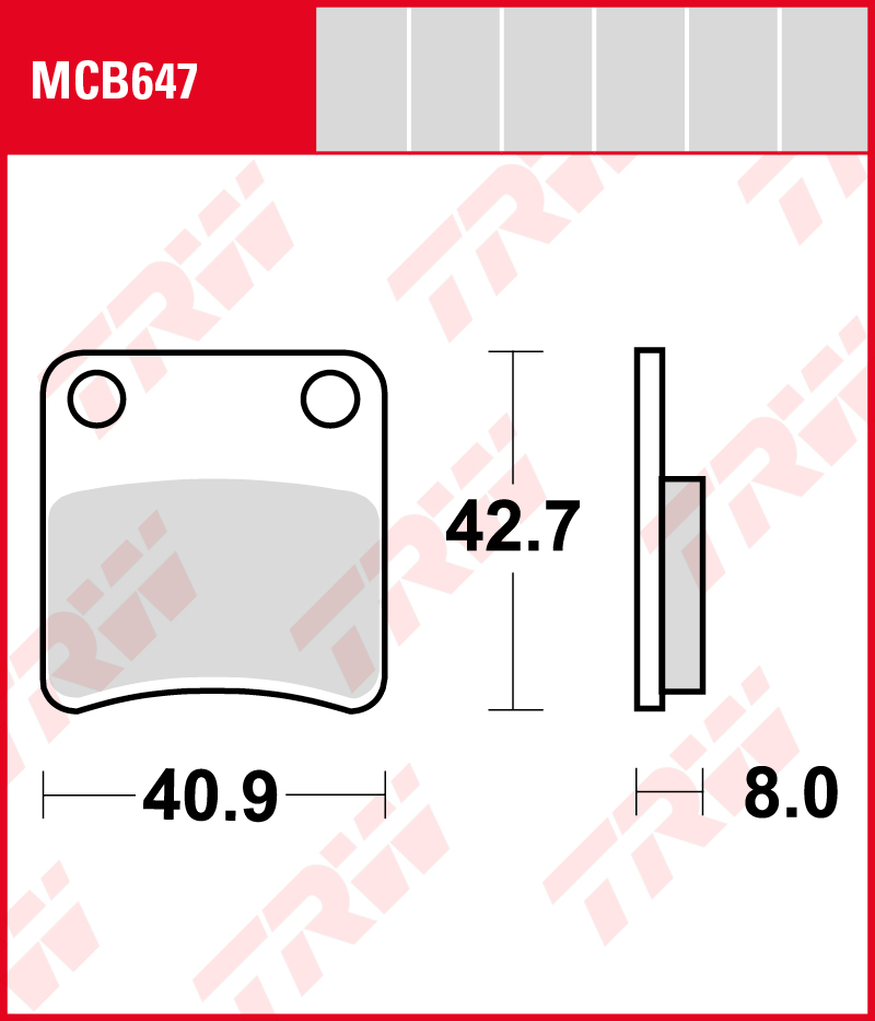 TRW Jarrupalat Allround eteen Cagiva 50 City 1992-ym. (MCB647) - Image 2