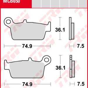 TRW Jarrupalat Allround eteen Peugeot SV 80 1991-1992 ym. (MCB650)