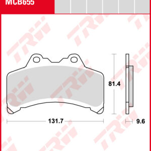 TRW Jarrupalat Allround eteen Yamaha GTS 1000 1993-1995 ym. (MCB655)