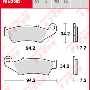 TRW Jarrupalat Allround eteen AJP PR5 250 Enduro 2009 ym. (MCB669)