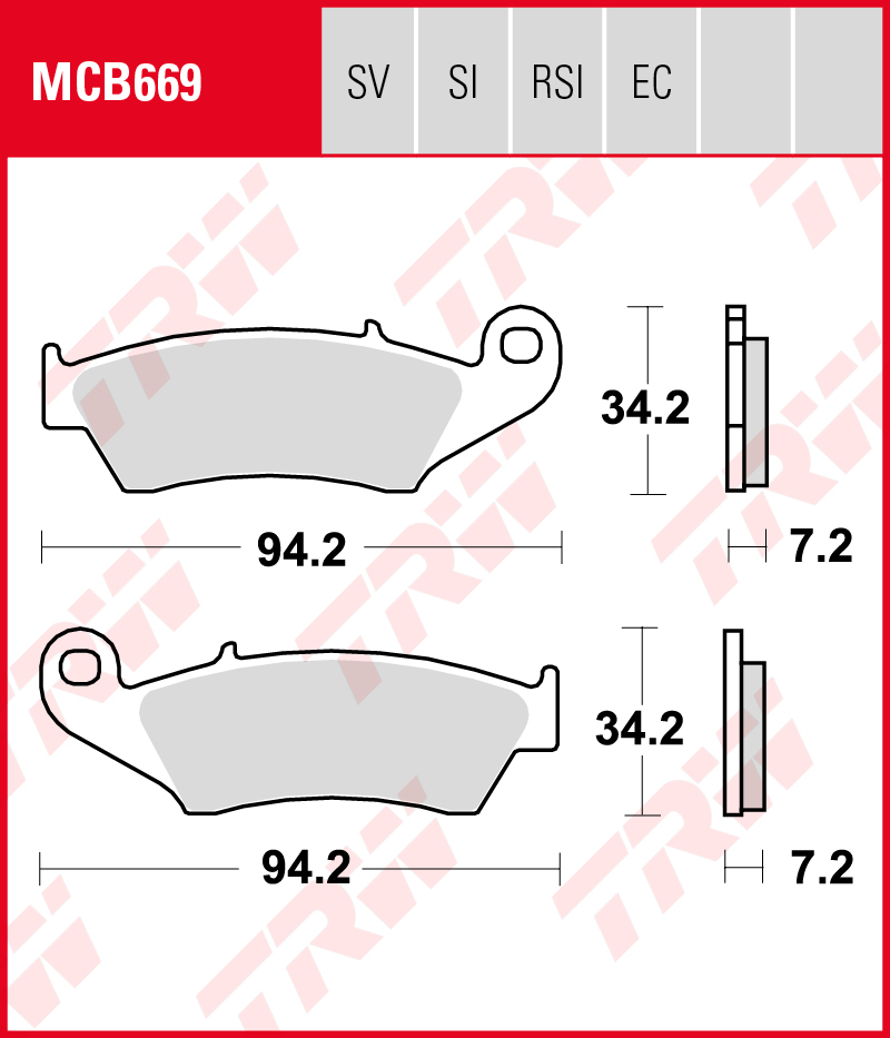 TRW Jarrupalat Allround eteen AJP PR5 250 Enduro 2009 ym. (MCB669)