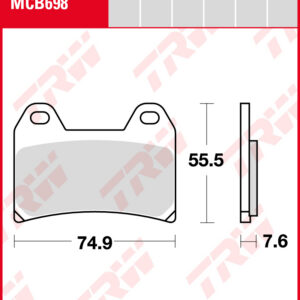 TRW Jarrupalat Allround eteen Honda CB 400 Super Four S 1997-ym. (MCB698)