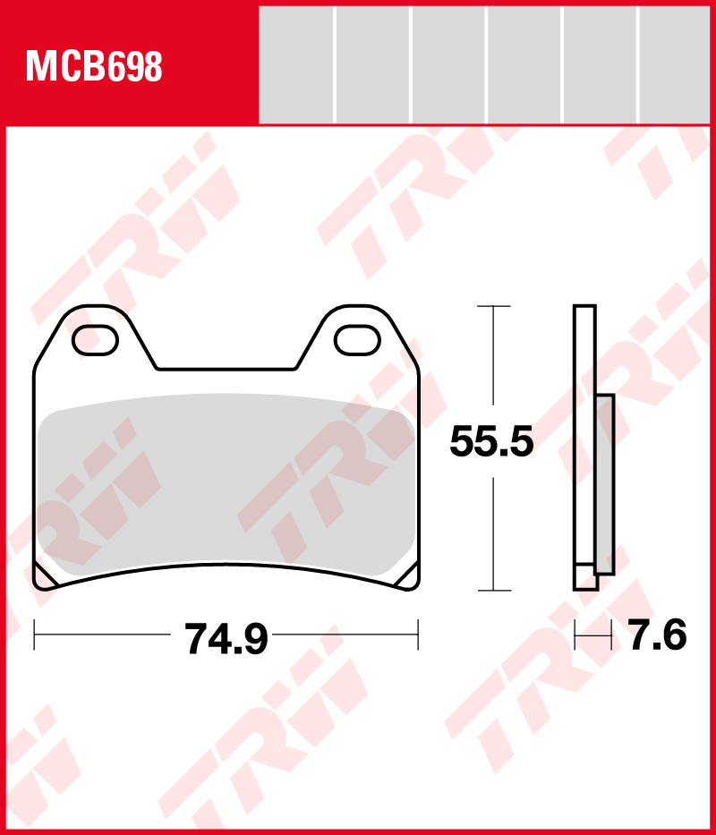 TRW Jarrupalat Allround eteen Honda CB 400 Super Four S 1997-ym. (MCB698)