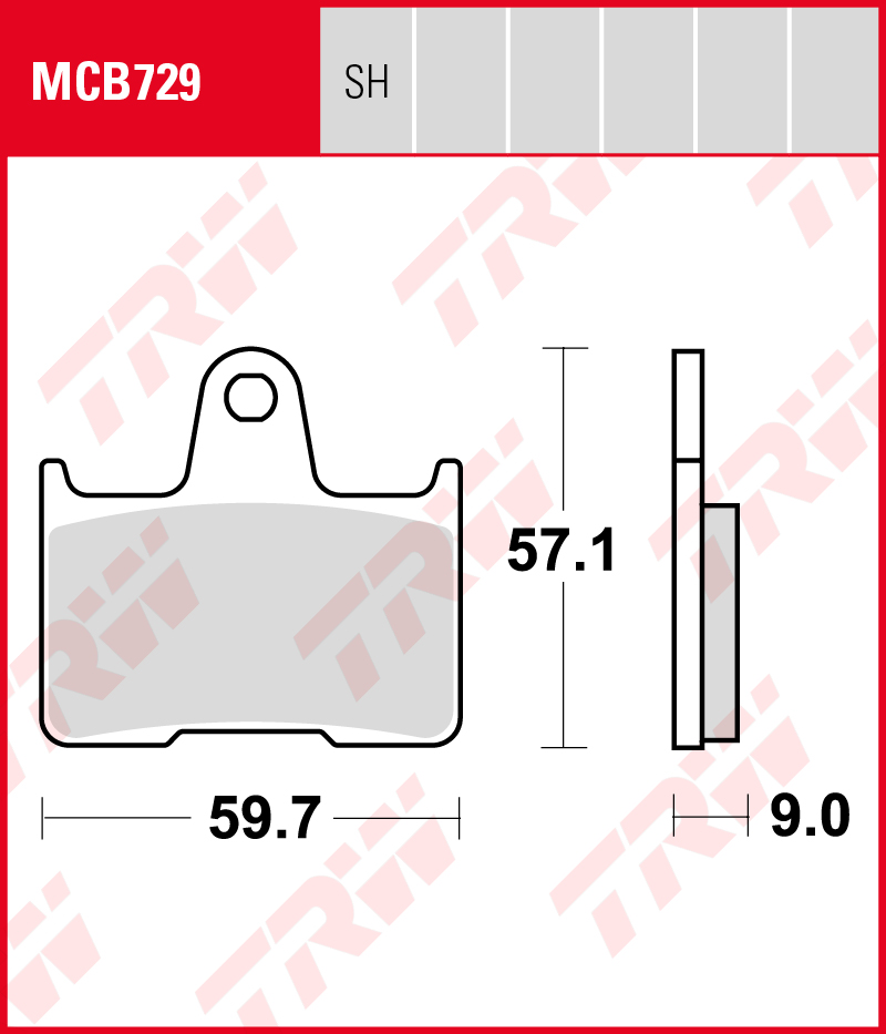 TRW Jarrupalat Allround taakse Suzuki GSX 1400 2001-2007 ym. (MCB729) - Image 2