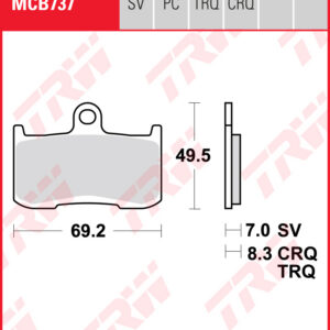TRW Jarrupalat Performance Comfort (MCB737PC)