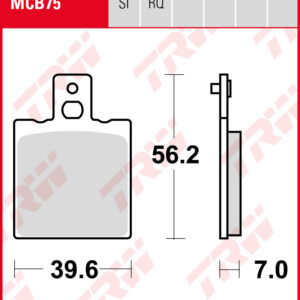 TRW Jarrupalat (MCB75RQ)