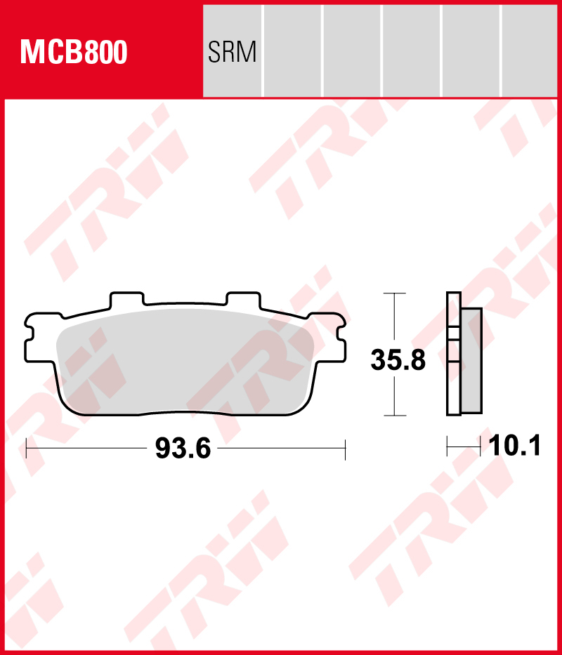 TRW Jarrupalat Allround eteen/taakse Daelim S3 125 EFI ABS 2017-ym. (MCB800)
