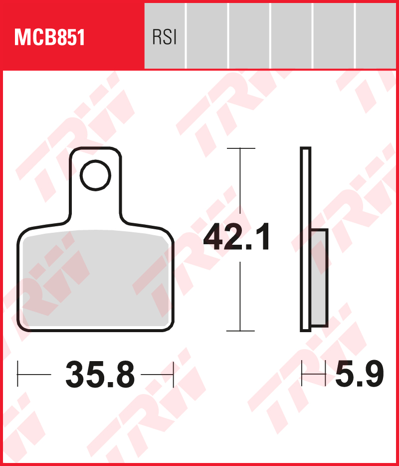TRW Jarrupalat Allround taakse Beta 125 Evo 2T 2009-2017 ym. (MCB851) - Image 2