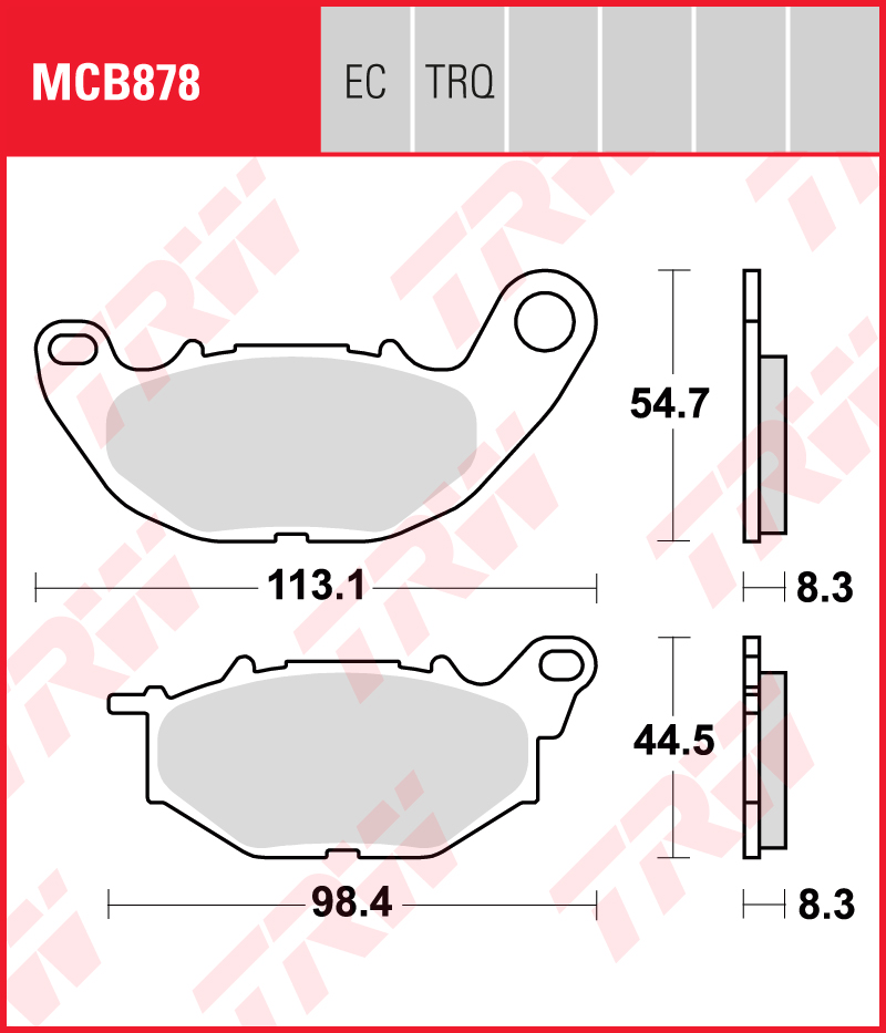 TRW Jarrupalat Eco eteen Yamaha YZF 250 R25 2015-2020 ym. (MCB878EC)