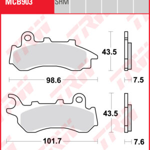 TRW Jarrupalat Allround eteen Honda ADV 150 2019-2021 ym. (MCB903)
