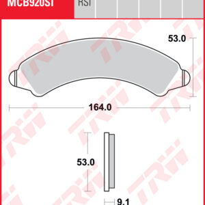 TRW Sinterijarrupalat Offroad eteen Polaris 925 RZR Turbo XP4 Turbo S 2019-2020 ym. (MCB920SI)