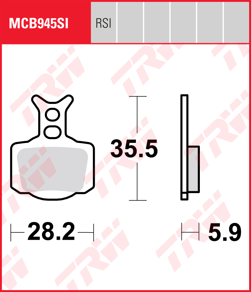 TRW Sinterijarrupalat Offroad eteen/taakse Gas Gas MC-E 0 3 2023-ym. (MCB945SI)