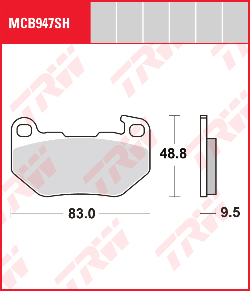 TRW Sinterijarrupalat taakse Harley-Davidson RH 975 Nightster 2022-ym. (MCB947SH)