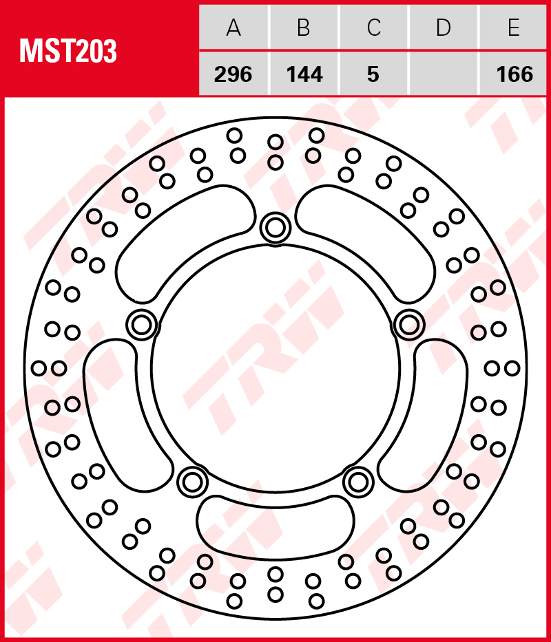 TRW Jarrulevy eteen Honda VT 600 C 1988-1993 ym. (MST203) - Image 2
