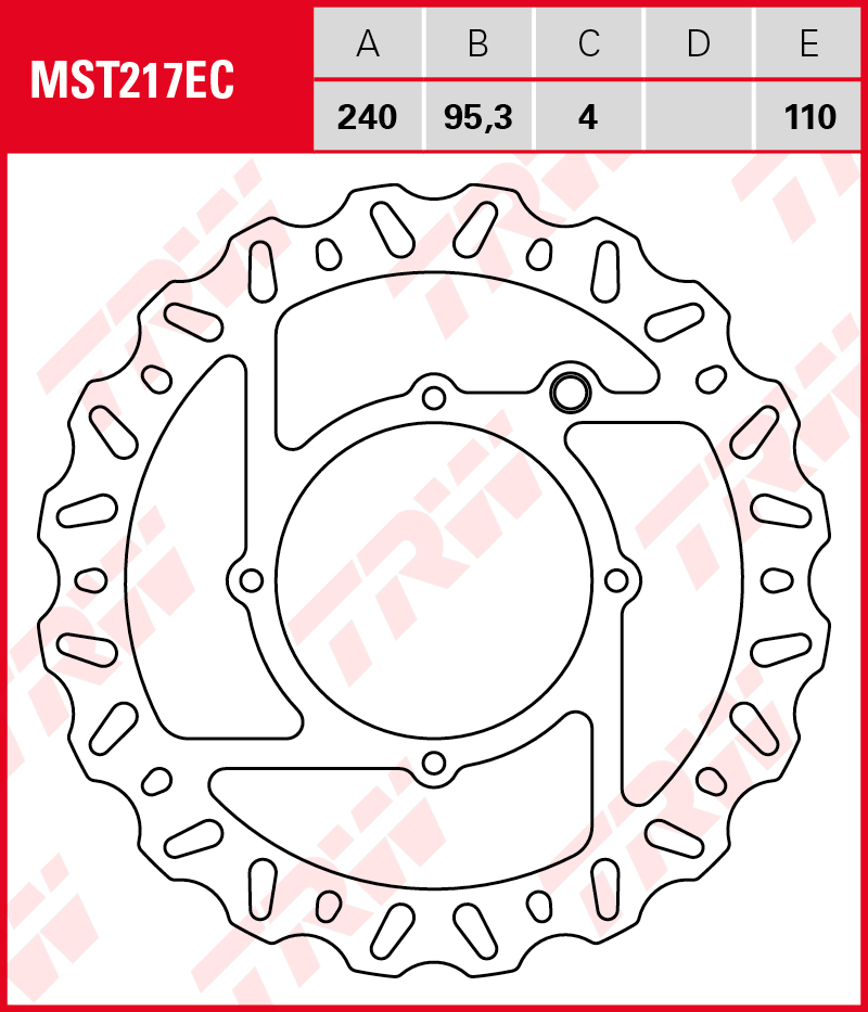TRW Jarrulevy eteen Gas Gas MC 85 2021-ym. (MST217EC) - Image 2