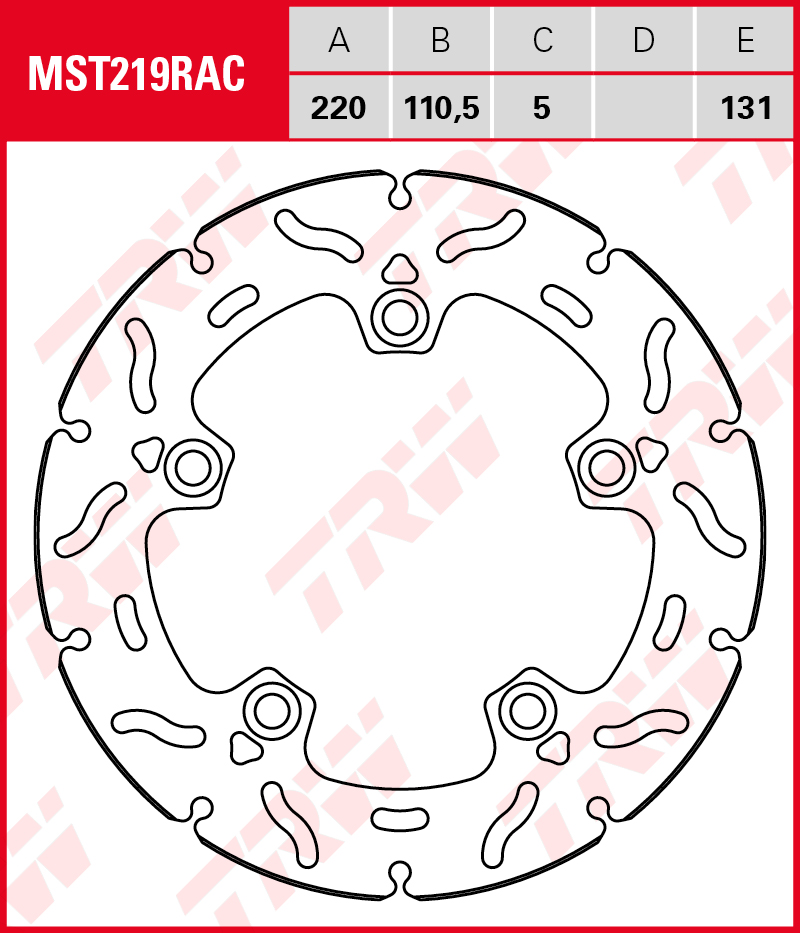 TRW Jarrulevy taakse Suzuki GSXR 1000 ABS 2017-2022 (MST219RAC) - Image 2