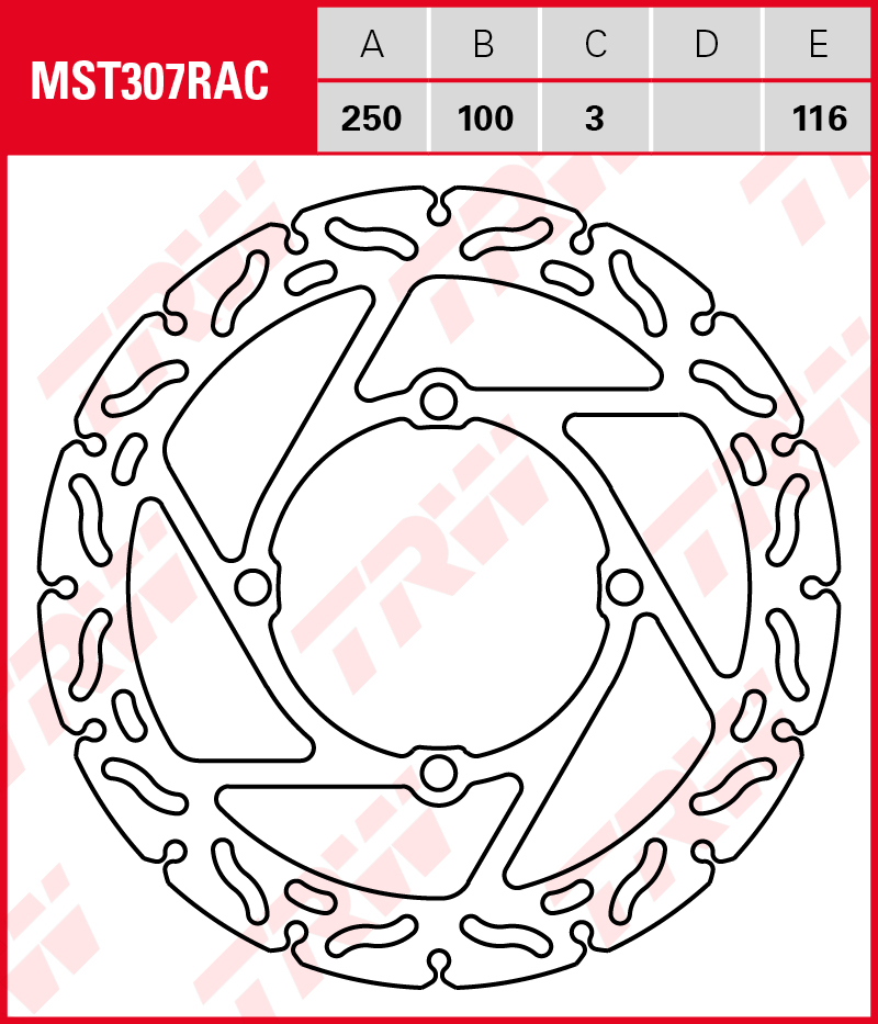 TRW Jarrulevy (MST307RAC) - Image 2