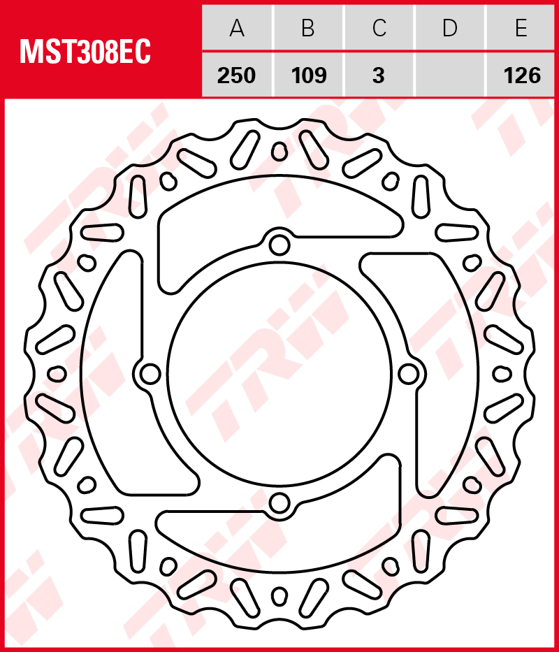 TRW Jarrulevy (MST308EC) - Image 2