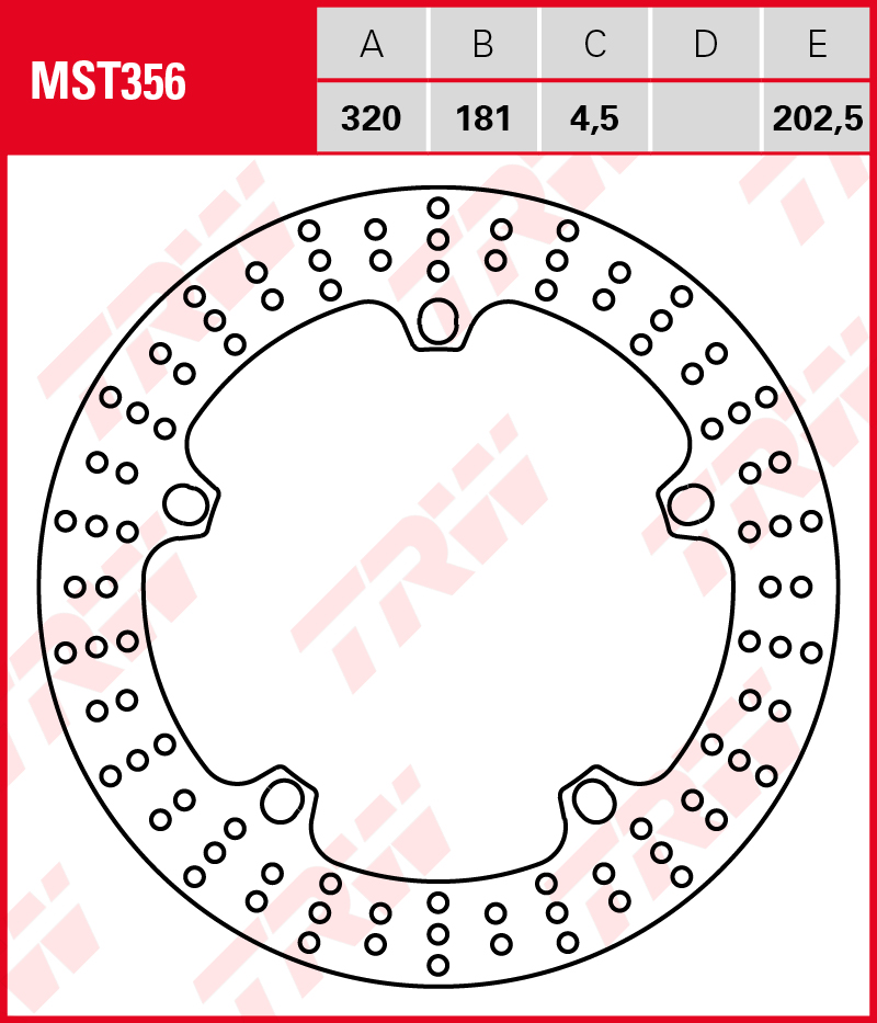 TRW Jarrulevy eteen BMW F800 800 GT ABS 2013-2016 ym. (MST356) - Image 2