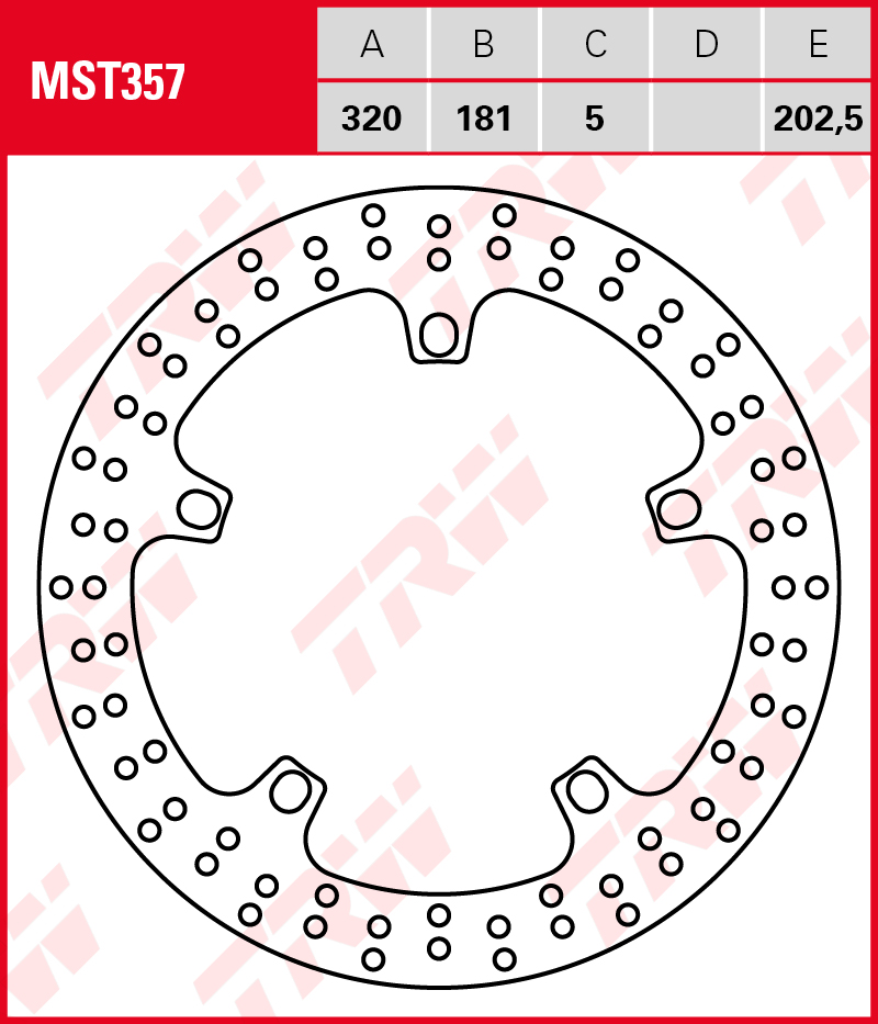 TRW Jarrulevy eteen BMW R 850 R ABS 2003-2004 ym. (MST357) - Image 2