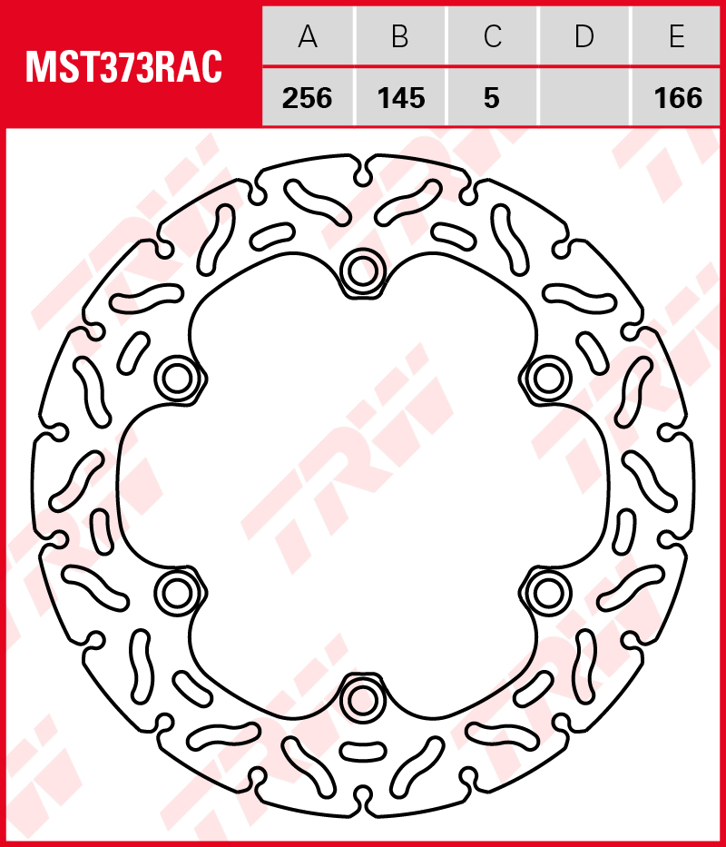 TRW Jarrulevy eteen/taakse Honda NSS 300 Forza 2013-2017 ym. (MST373RAC) - Image 2