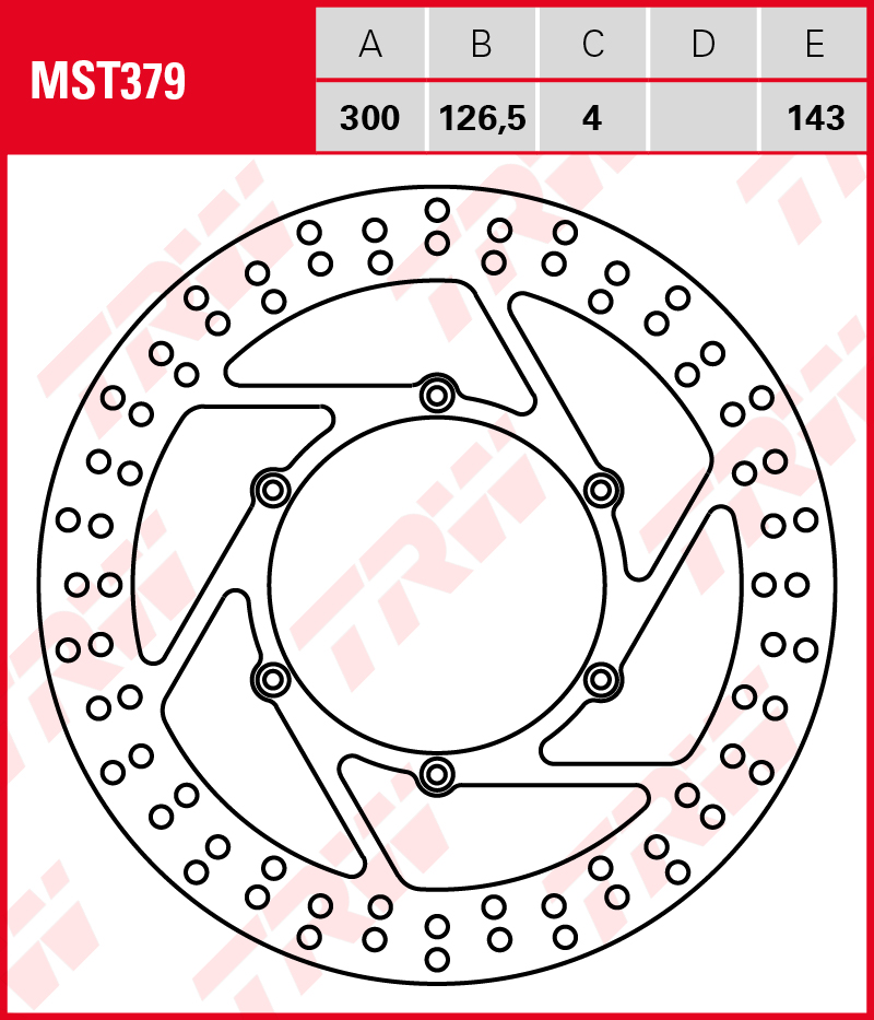 TRW Jarrulevy eteen KTM LC4 640 Adventure 2003-2007 ym. (MST379) - Image 2
