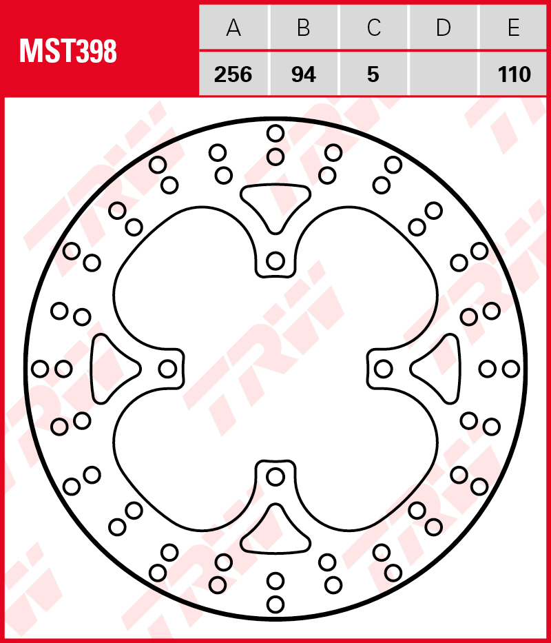 TRW Jarrulevy taakse Honda VFR 750 F 1990-1993 ym. (MST398) - Image 2