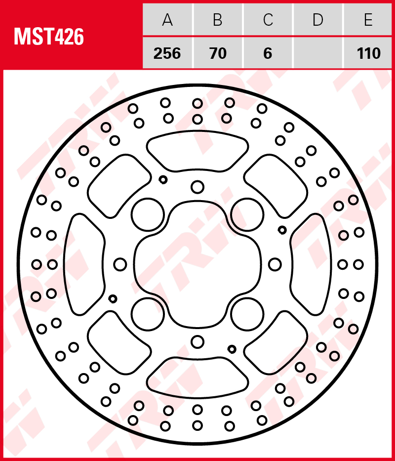 TRW Jarrulevy taakse Honda VFR 800 ABS 2002-2013 ym. (MST426) - Image 2