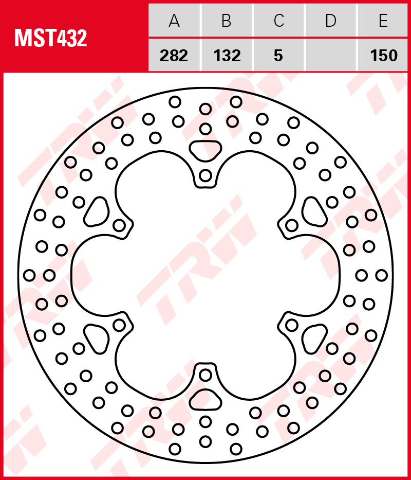 TRW Jarrulevy taakse Yamaha XT 1200 Z Super Tenere ABS 2010-2013 ym. (MST432) - Image 2