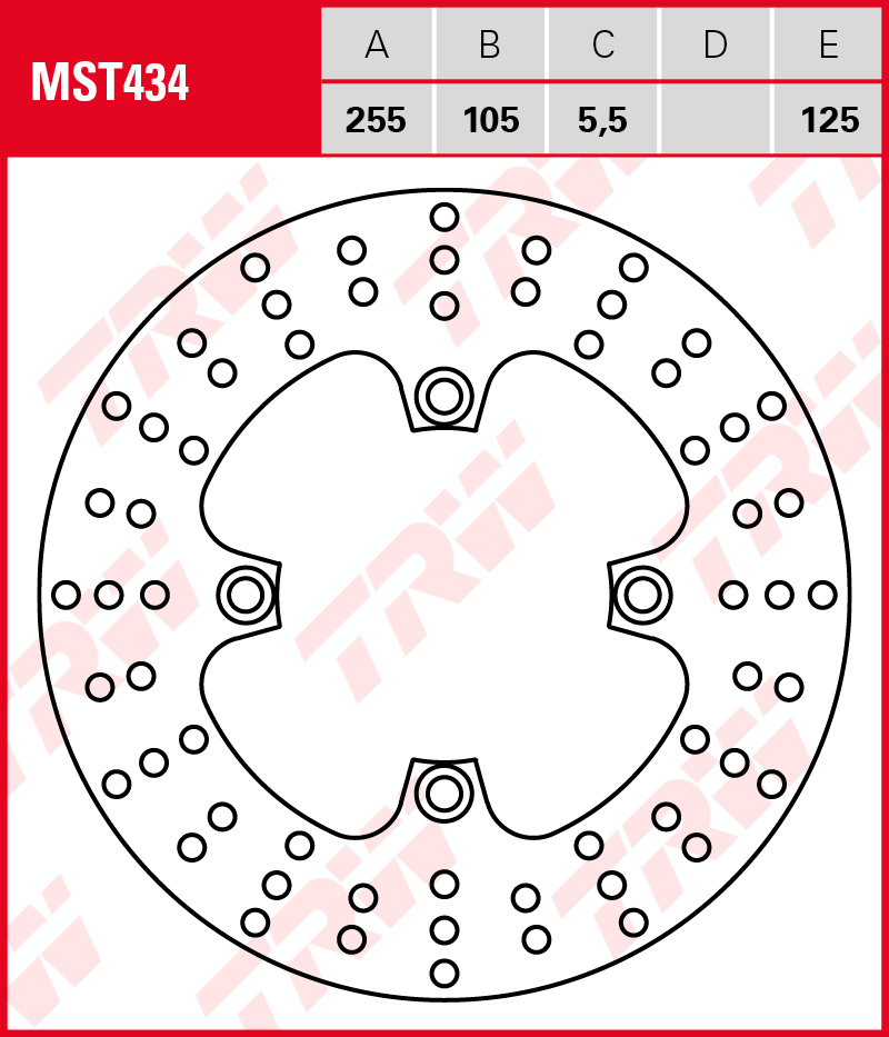 TRW Jarrulevy taakse Triumph 800 Tiger XCA,XCR,XCX 2015-2017 ym. (MST434) - Image 2