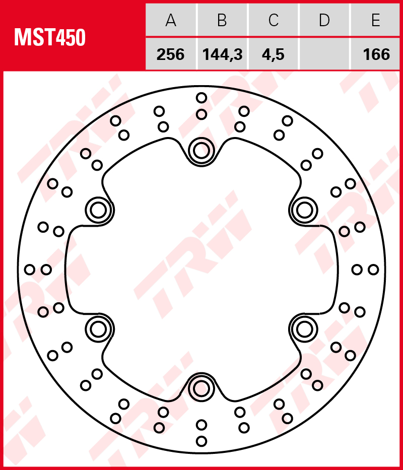 TRW Jarrulevy eteen Honda NSS 125 Forza 2015-2020 ym. (MST450) - Image 2