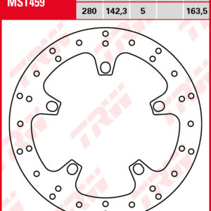 TRW Jarrulevy taakse Aprilia SRV 850 , ABS 2012-2019 ym. (MST459)