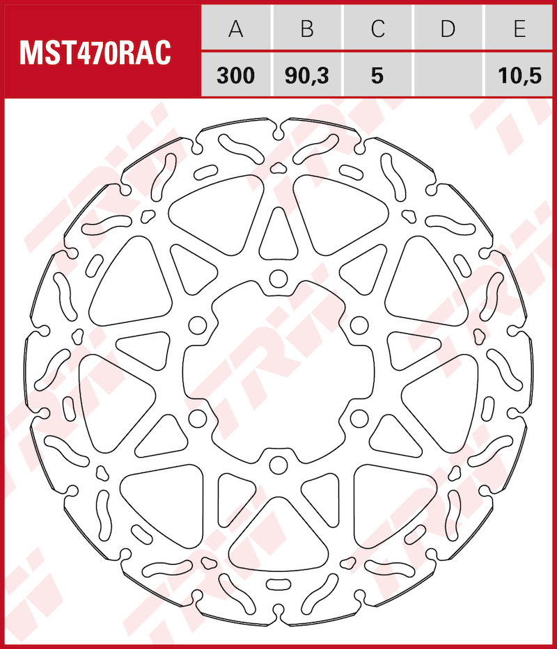 TRW Jarrulevy eteen KTM RC 125 ABS 2017-2021 ym. (MST470RAC) - Image 2