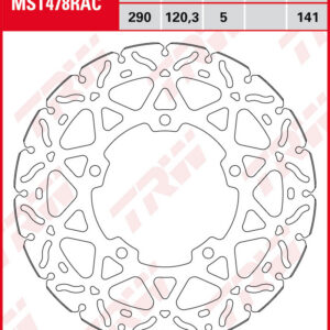 TRW Jarrulevy eteen Suzuki DL 250 V-Strom 2017-2021 ym. (MST478RAC)