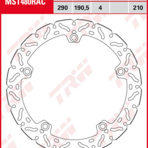 TRW Jarrulevy eteen Suzuki GSX-R 125 2017-2025 ym. (MST480RAC)