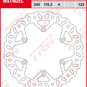 TRW Jarrulevy taakse Fantic XE 125 Hard Enduro 2023-ym. (MST482EC)