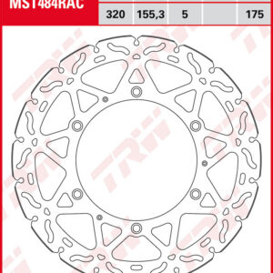 TRW Jarrulevy eteen Husqvarna 125 Svartpilen 2021-2023 ym. (MST484RAC)