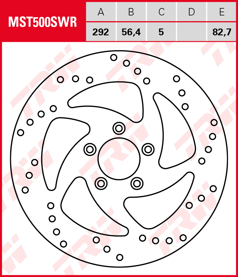 TRW Jarrulevy eteen Harley Davidson XL 883 R Sportster 2002-2003 ym. (MST500SWR) - Image 2