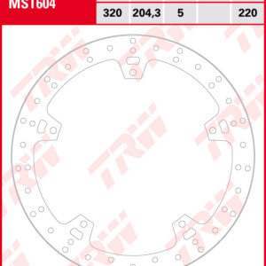TRW Jarrulevy eteen KTM RC 125 2022-ym. (MST604)