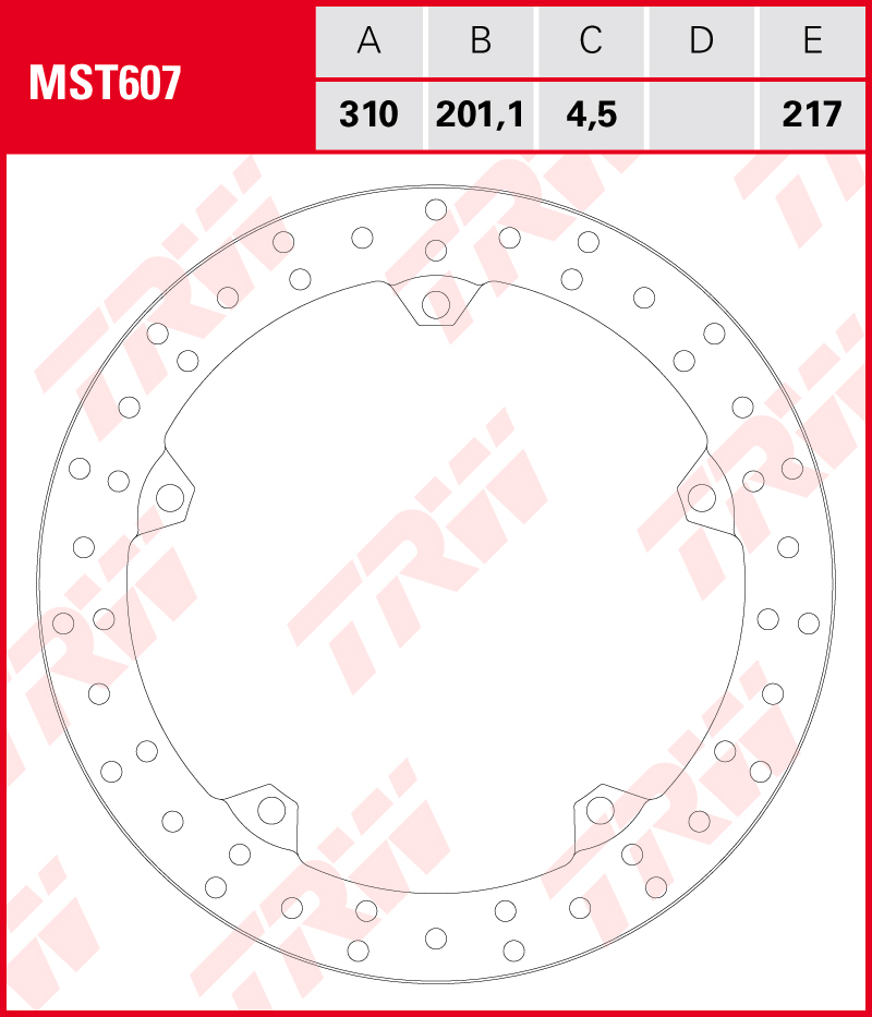 TRW Jarrulevy eteen Triumph 660 Tiger Sport 2021-2024 ym. (MST607)