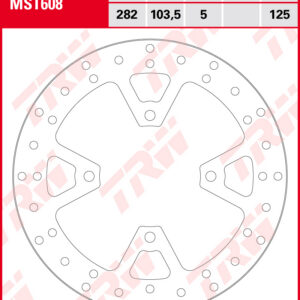TRW Jarrulevy taakse Triumph 1200 Tiger GT, Rally 2022-2024 (MST608)