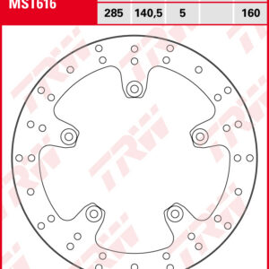 TRW Jarrulevy taakse BMW R 1300 GS 2023-ym. (MST616)