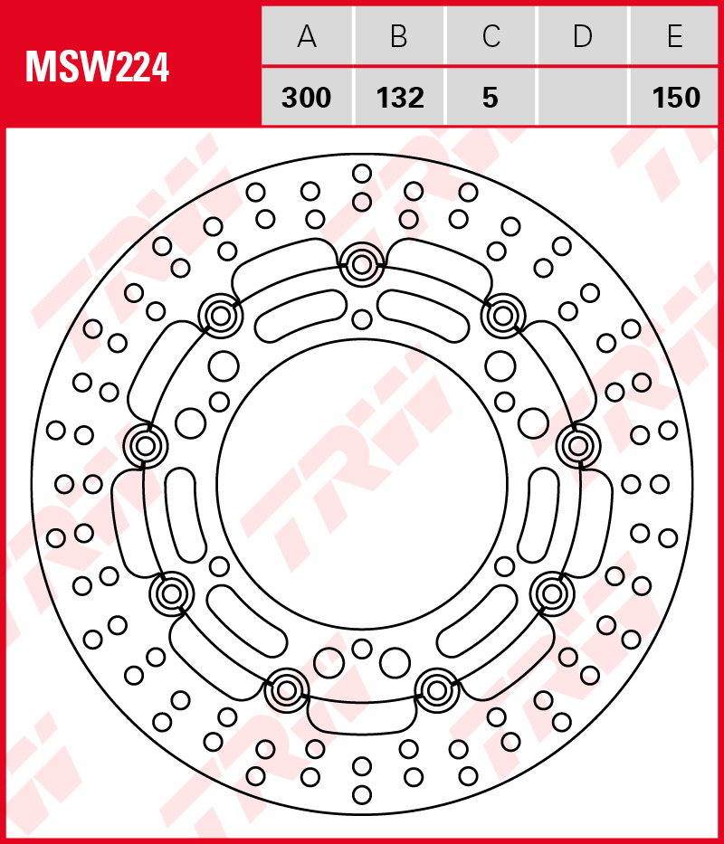 TRW Jarrulevy Wave eteen Hyosung GV 650 2004-2007 ym. (MSW224) - Image 2