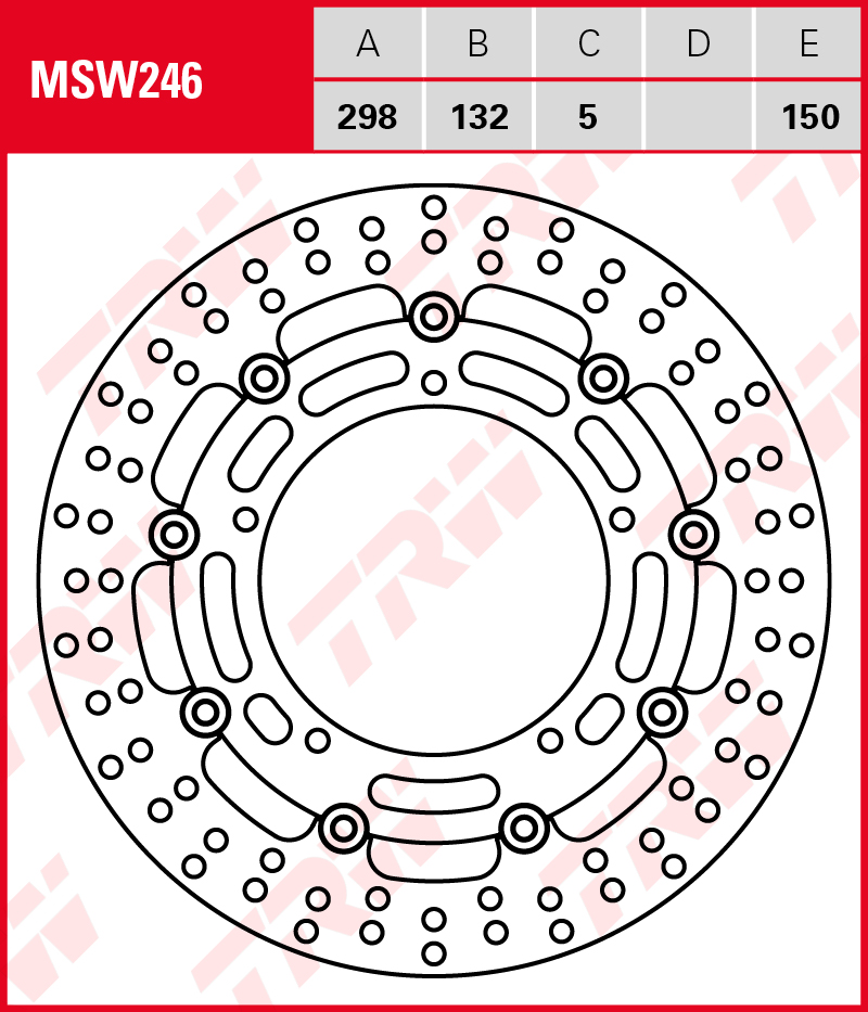 TRW Jarrulevy Wave eteen Yamaha YZF 250 R25 2015-ym. (MSW246) - Image 2